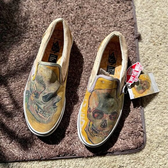 Vans Other - VANS x Vincent Van Gogh Skull Slip on Shoes - Unisex